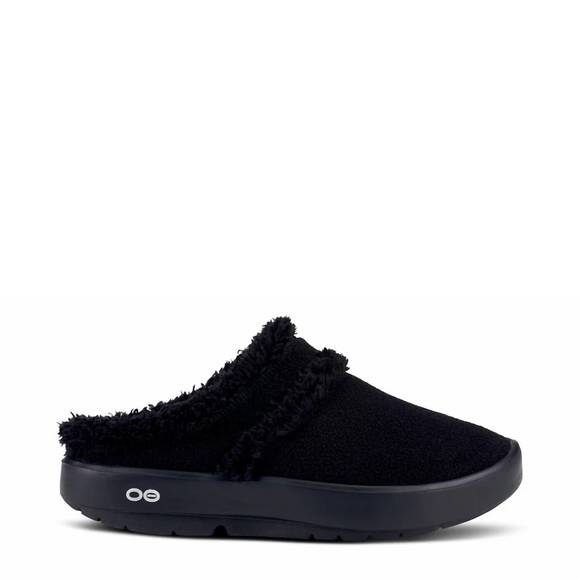 NEW OOFOS women's oocoozie mule shoes in black - Picture 1 of 4